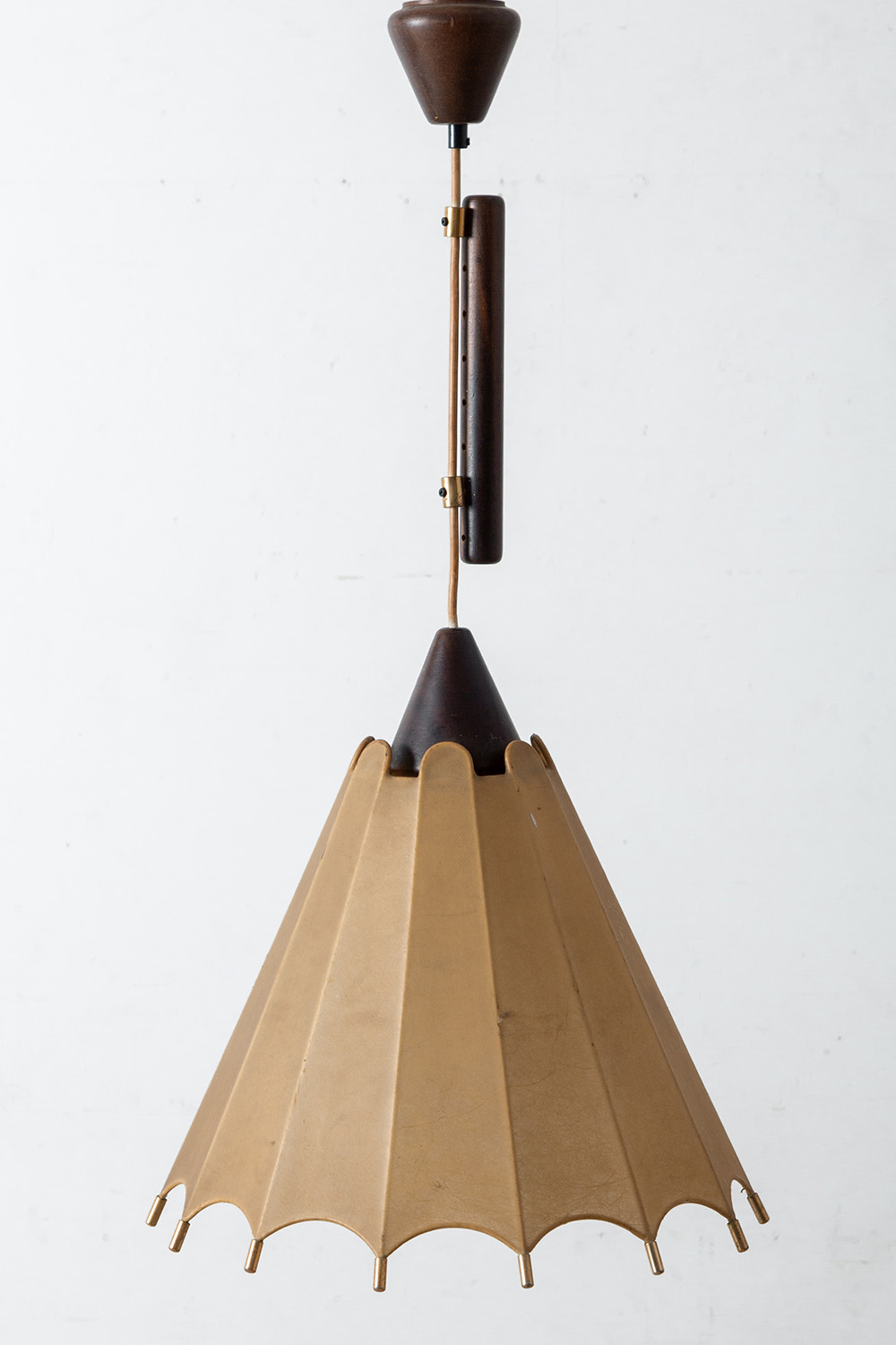 Cocoon Pendant Lamp in Wood and Resin