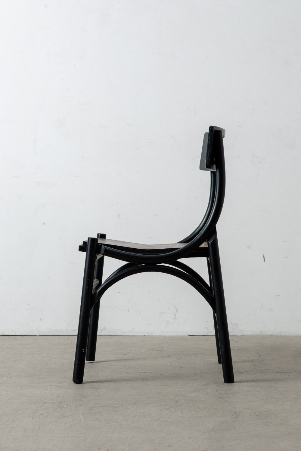 Vintage Chair in Wood and Rattan