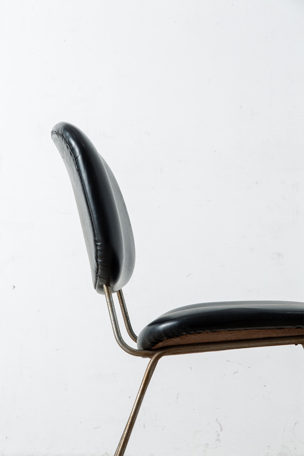 Vintage Chair for Velca Legnano in Leather and Steel