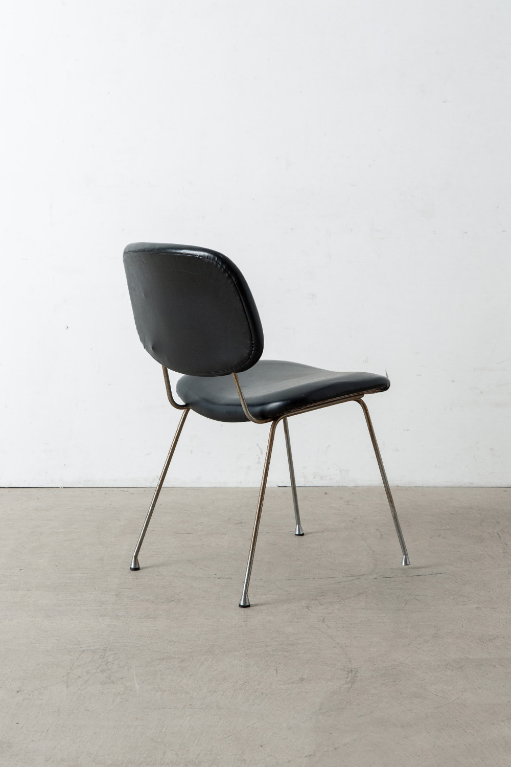 Vintage Chair for Velca Legnano in Leather and Steel