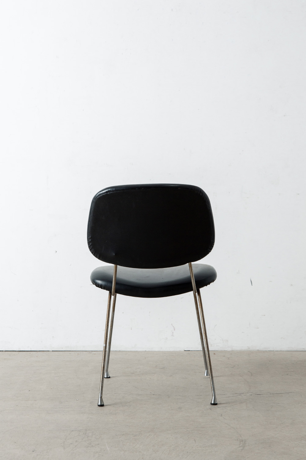 Vintage Chair for Velca Legnano in Leather and Steel