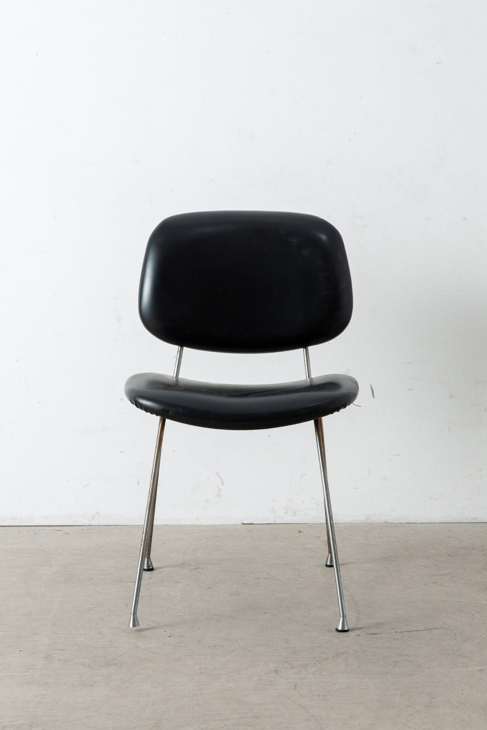 Vintage Chair for Velca Legnano in Leather and Steel