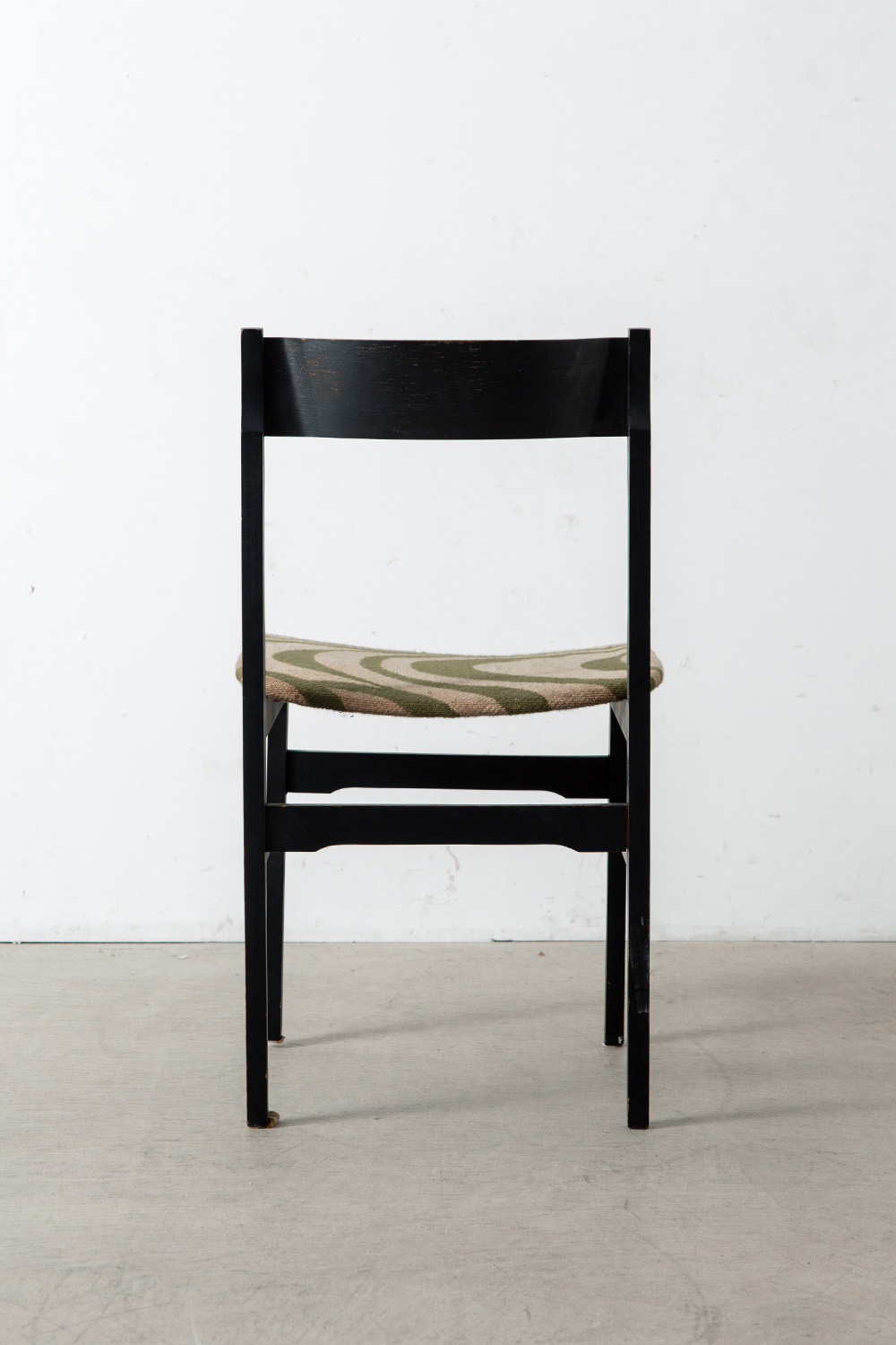 Vintage Dining Chair in Wood and Fabric