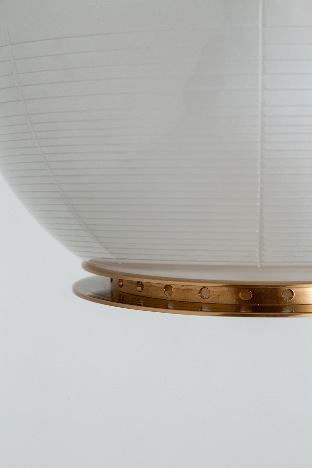 Doppio Vetro Suspension by Ignazio Gardella for TATO in Brass and Glass