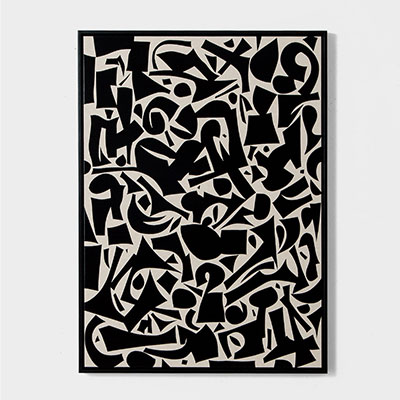 Paper Cutout 2 by Ikki Kobayashi for fujie textile W73.2 × H101cm