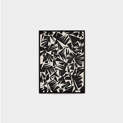 Paper Cutout 1 by Ikki Kobayashi for fujie textile W44.5 × H61cm