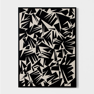 Paper Cutout 1 by Ikki Kobayashi for fujie textile W73.2 × H101cm