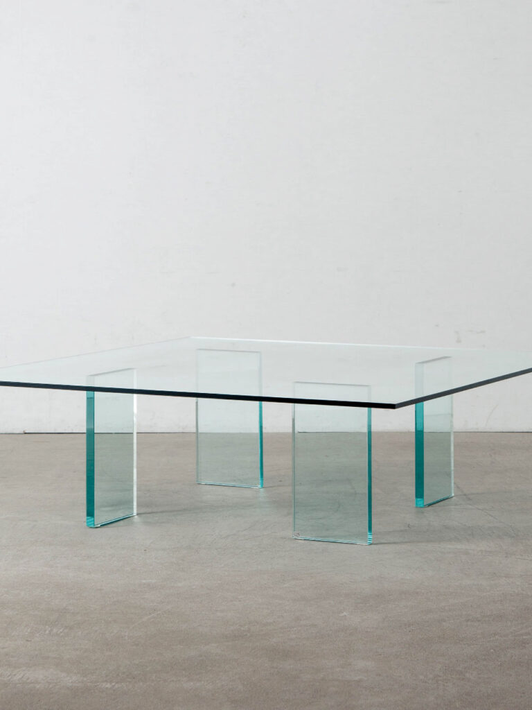 Glass Table by Shiro Kuramata for GLAS ITALIA in Glass