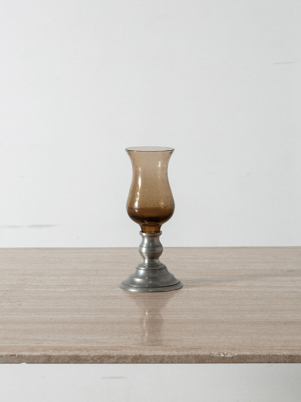 Vintage Glass in Umber and Metal