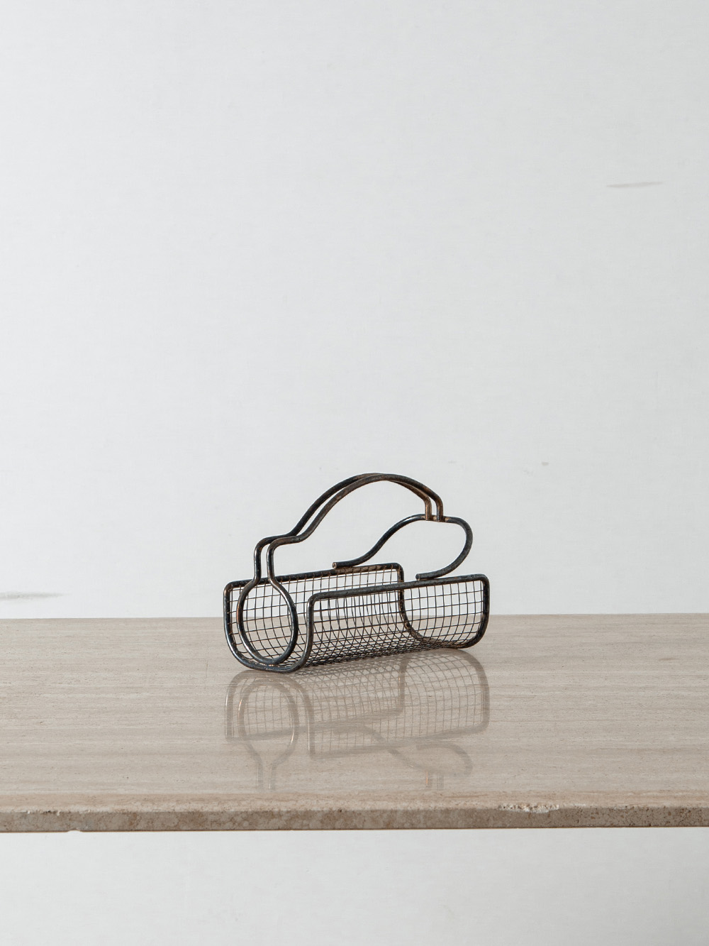 Vintage Bottle Holder in Brass