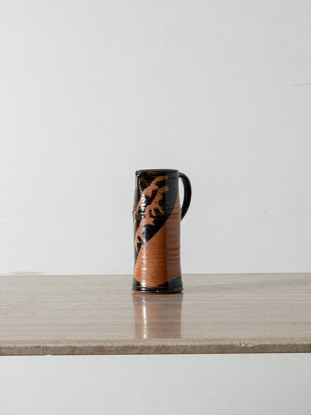 Vintage Pitcher in Black and Brown