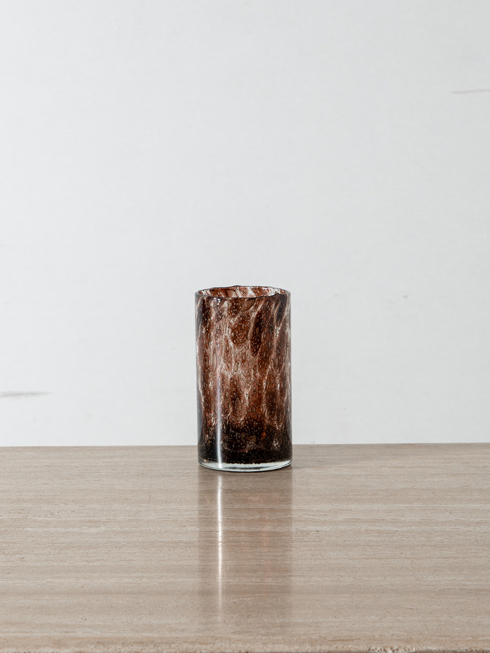 Flower Vase for Biot in Glass and Marble Pattern