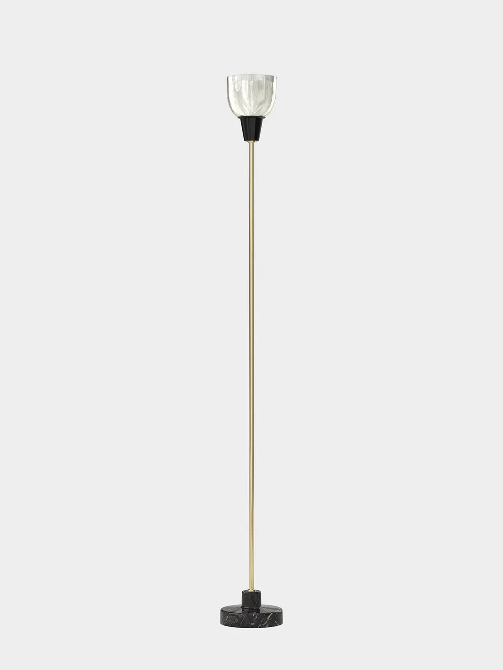 Coppa Aperta Piantana Floor Lamp by Ignazio Gardella & Corrado Corradi Dell’Acqua for TATO&nbsp;GOLD × BLACK