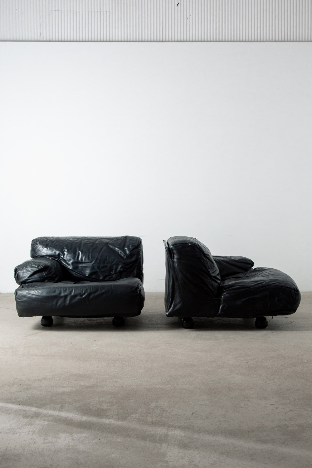 ‘Fiandra’ Sofa by Vico Magistretti for Cassina in Leather