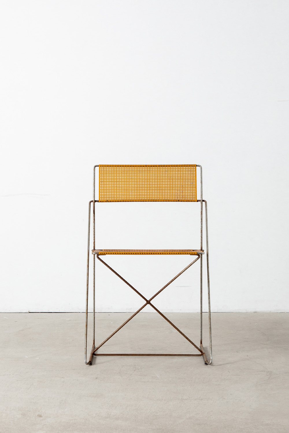 X-LINE Chair by Niels Jorgen Haugesen for HYBODAN in Metal