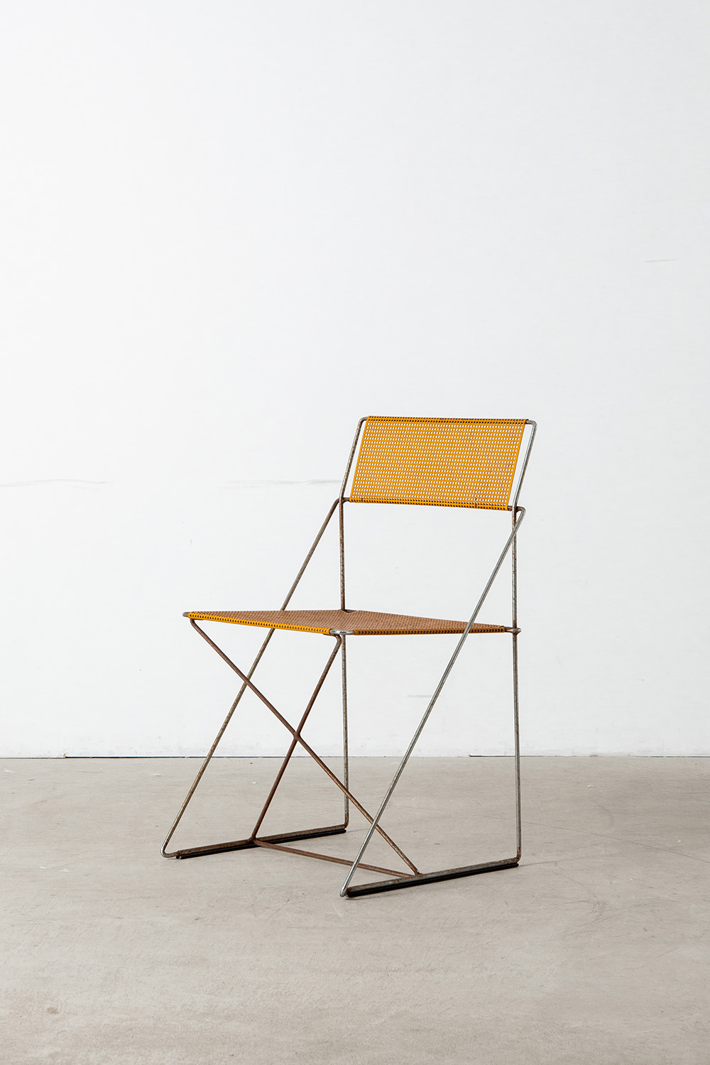 X-LINE Chair by Niels Jorgen Haugesen for HYBODAN in Metal