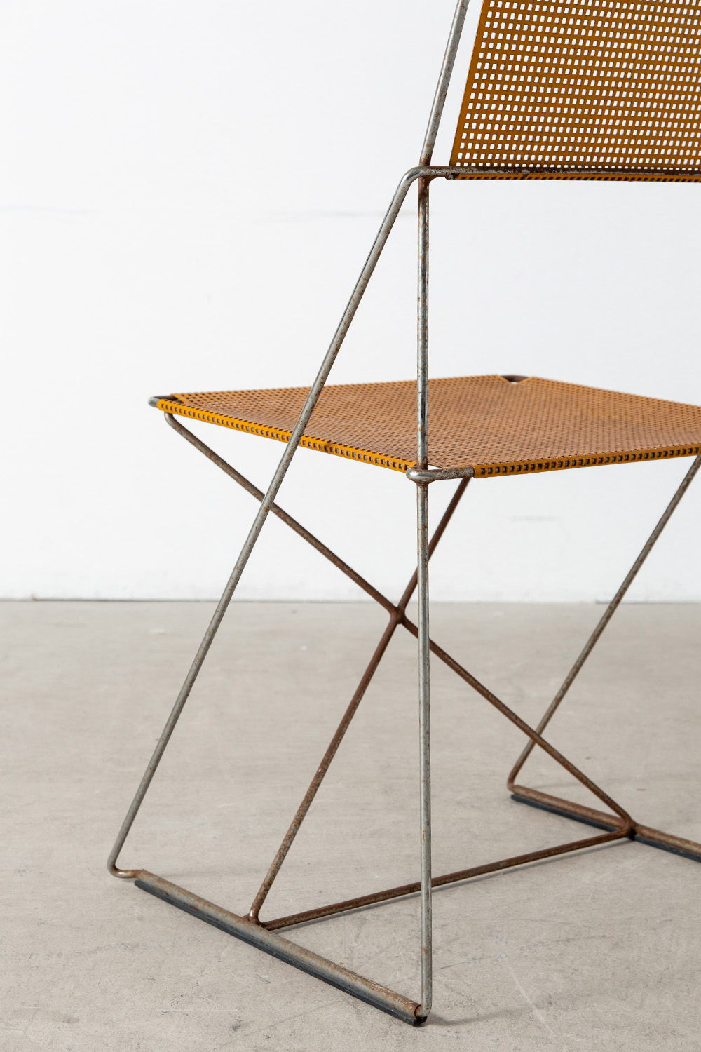 X-LINE Chair by Niels Jorgen Haugesen for HYBODAN in Metal