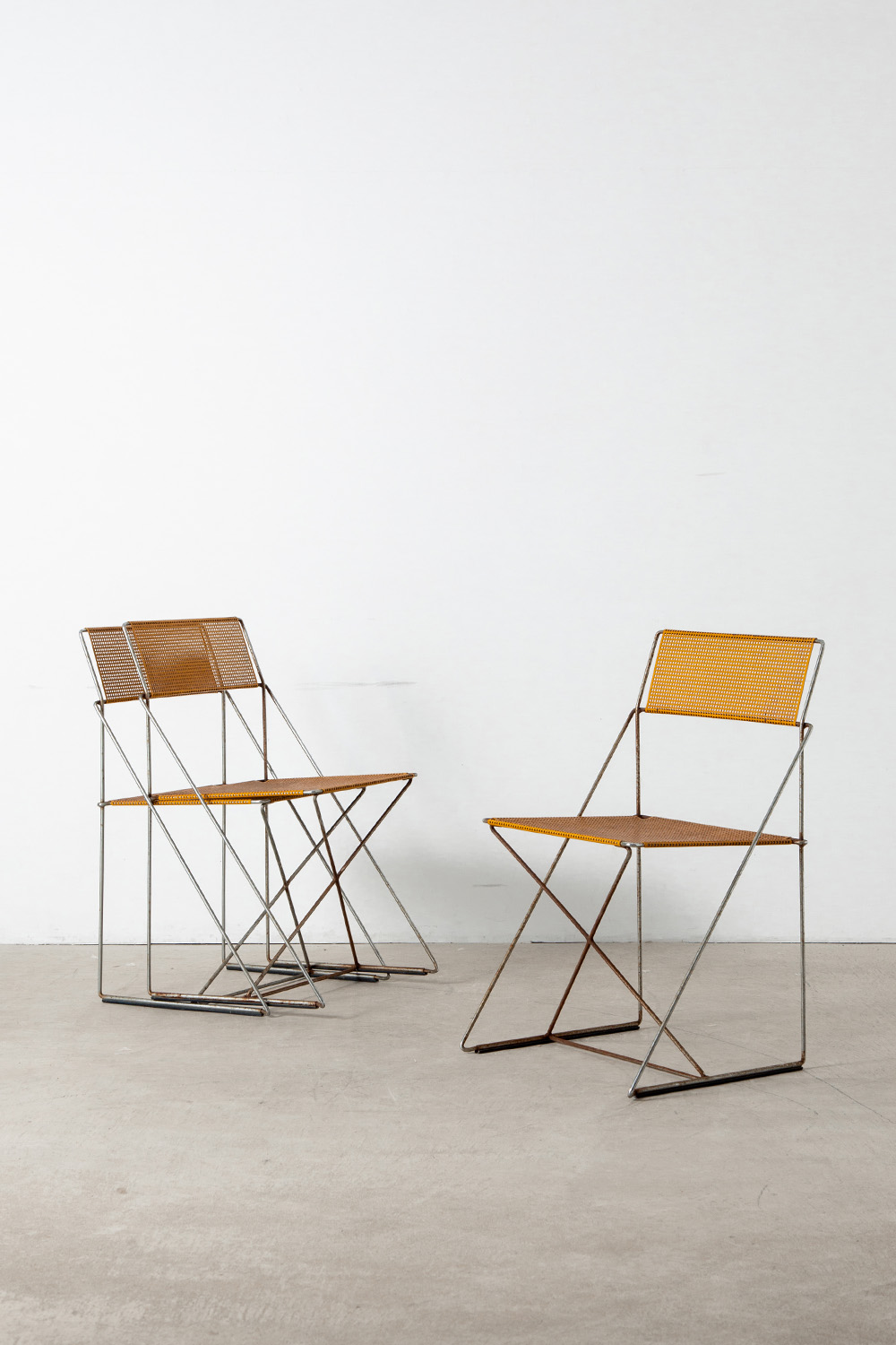 X-LINE Chair by Niels Jorgen Haugesen for HYBODAN in Metal
