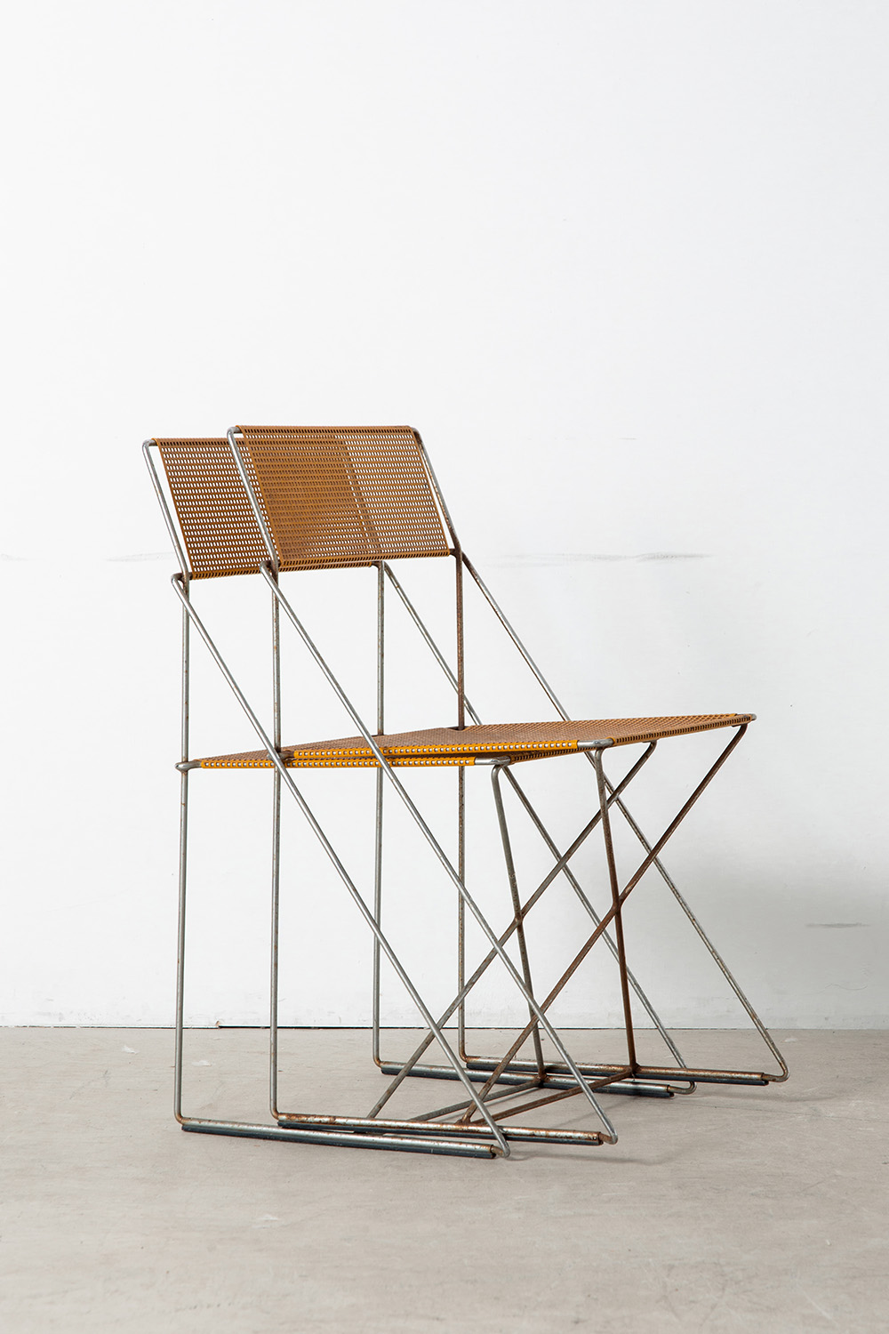 X-LINE Chair by Niels Jorgen Haugesen for HYBODAN in Metal