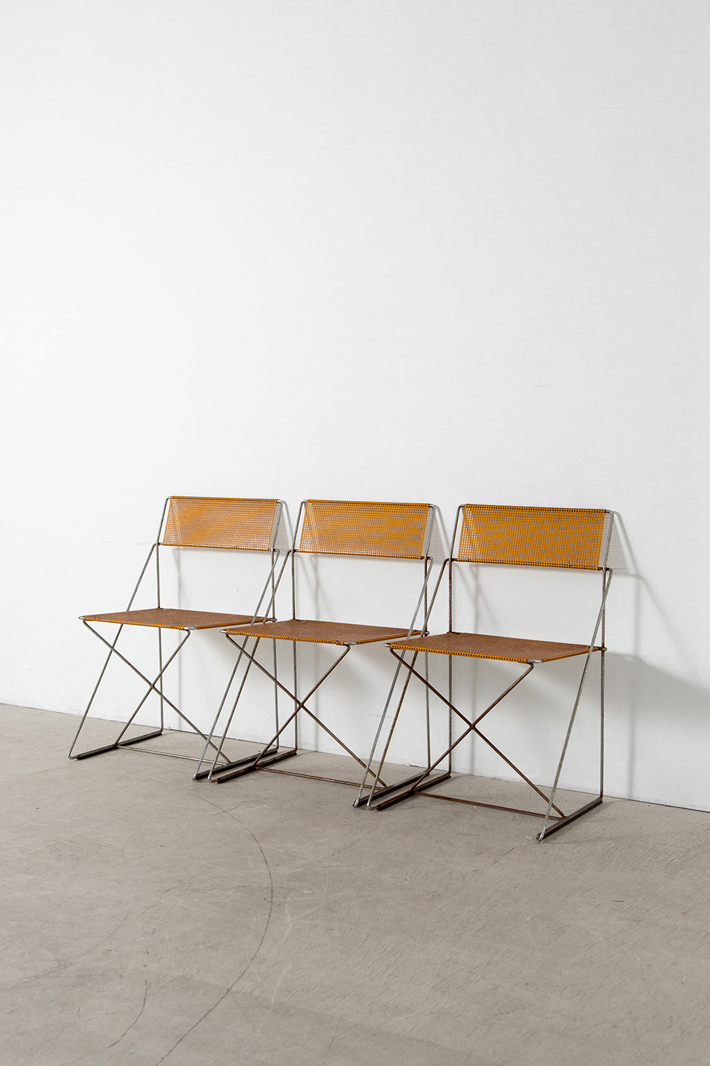 X-LINE Chair by Niels Jorgen Haugesen for HYBODAN in Metal