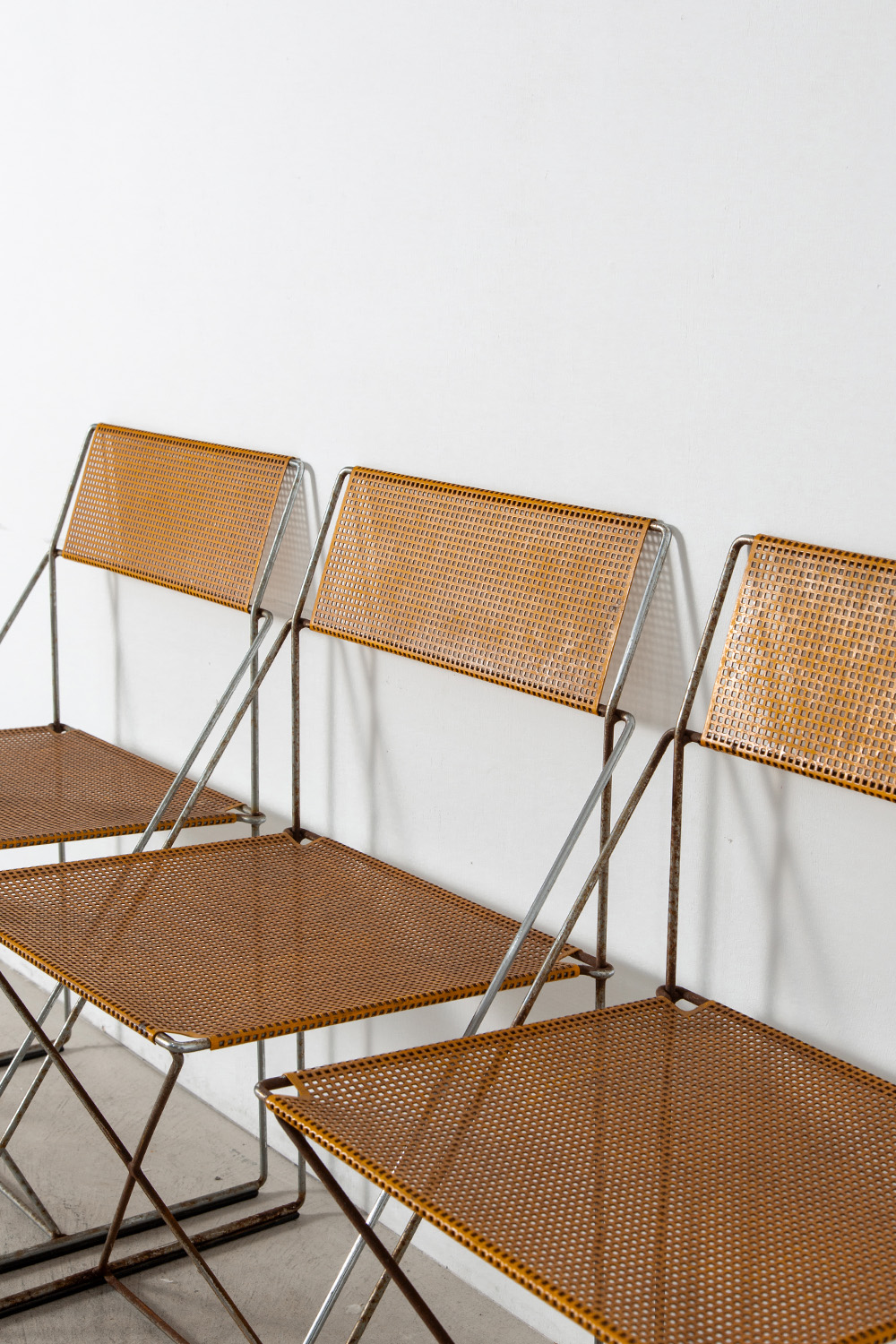 X-LINE Chair by Niels Jorgen Haugesen for HYBODAN in Metal