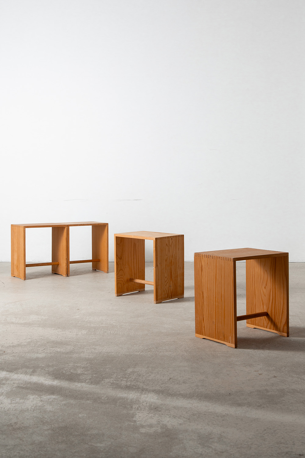 ‘Ulm’ Stool and Side Table by Max Bill