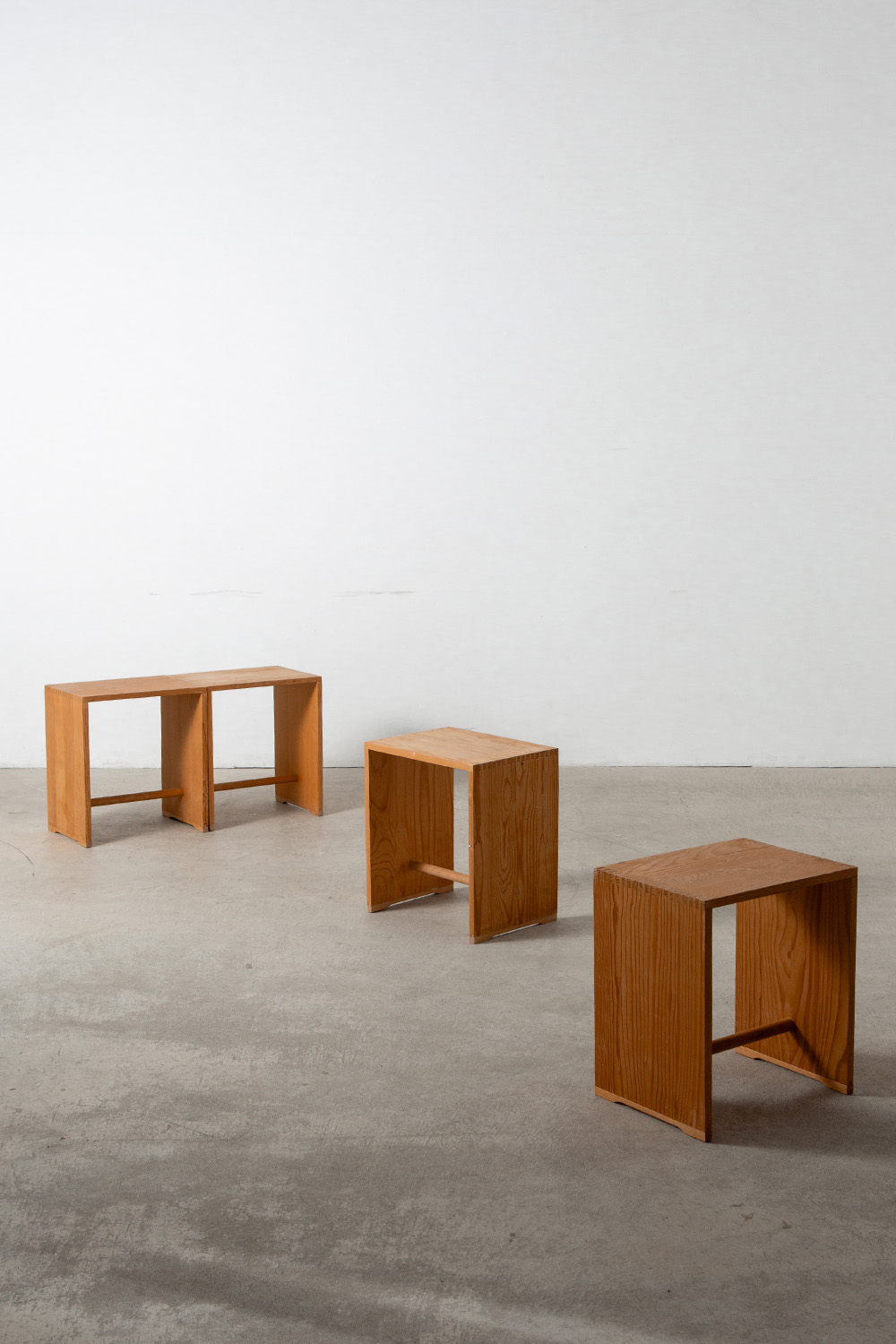 ‘Ulm’ Stool and Side Table by Max Bill