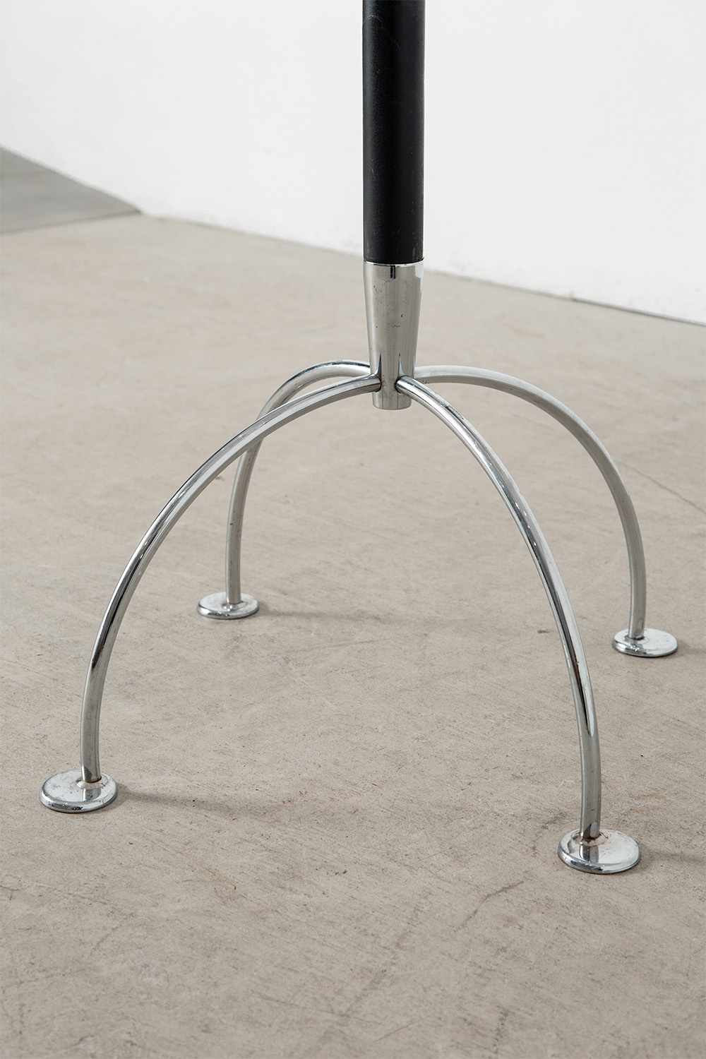 Coat Rack in Chrome and Wood