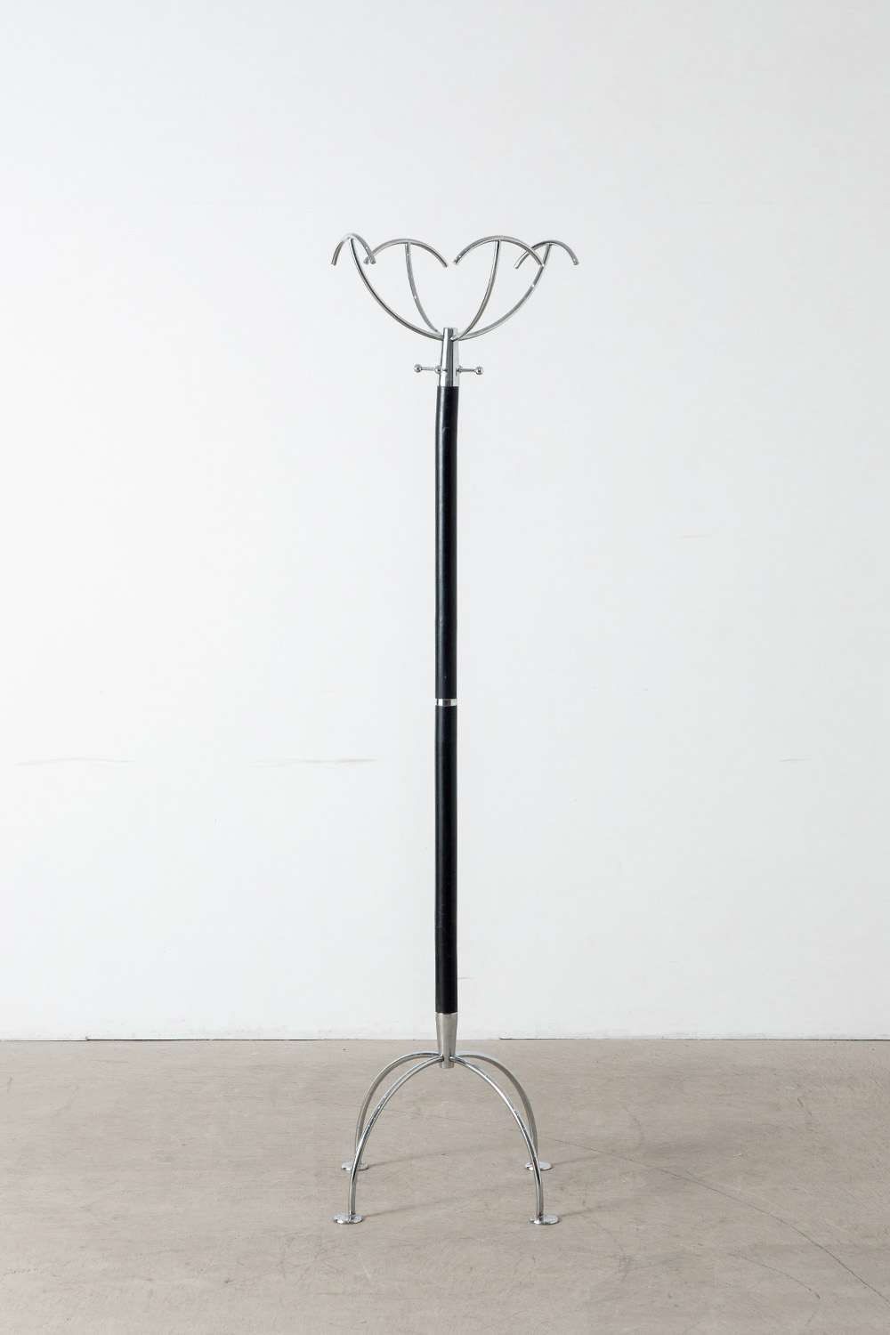 Coat Rack in Chrome and Wood
