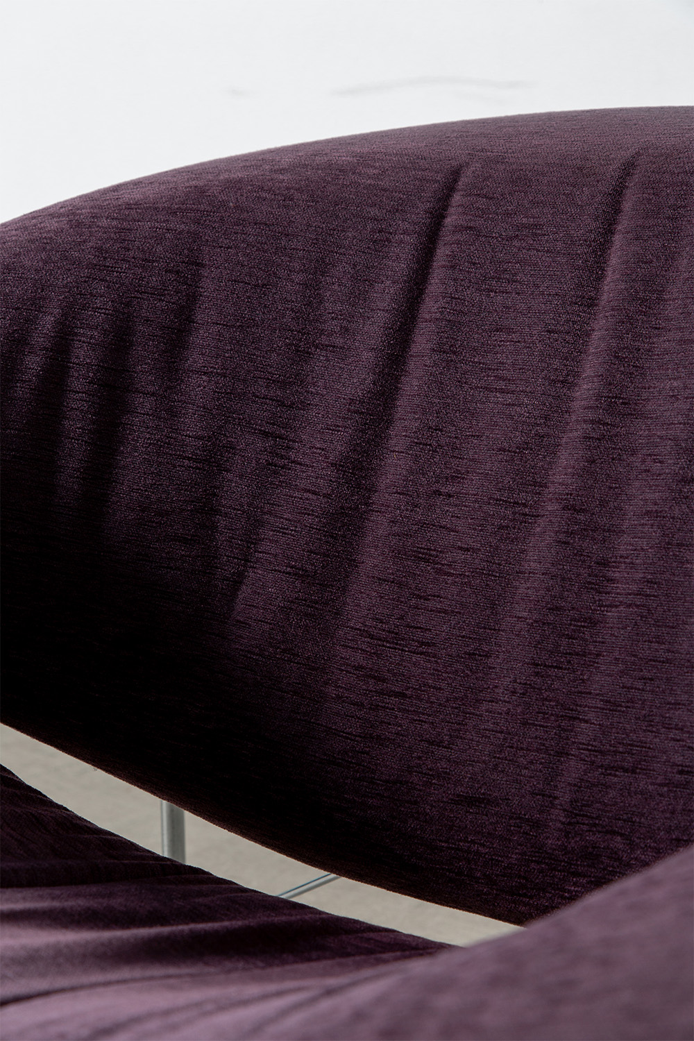‘Cubic’ Chair by Olivier Mourgue for Airborne in Fabric and Chrome
