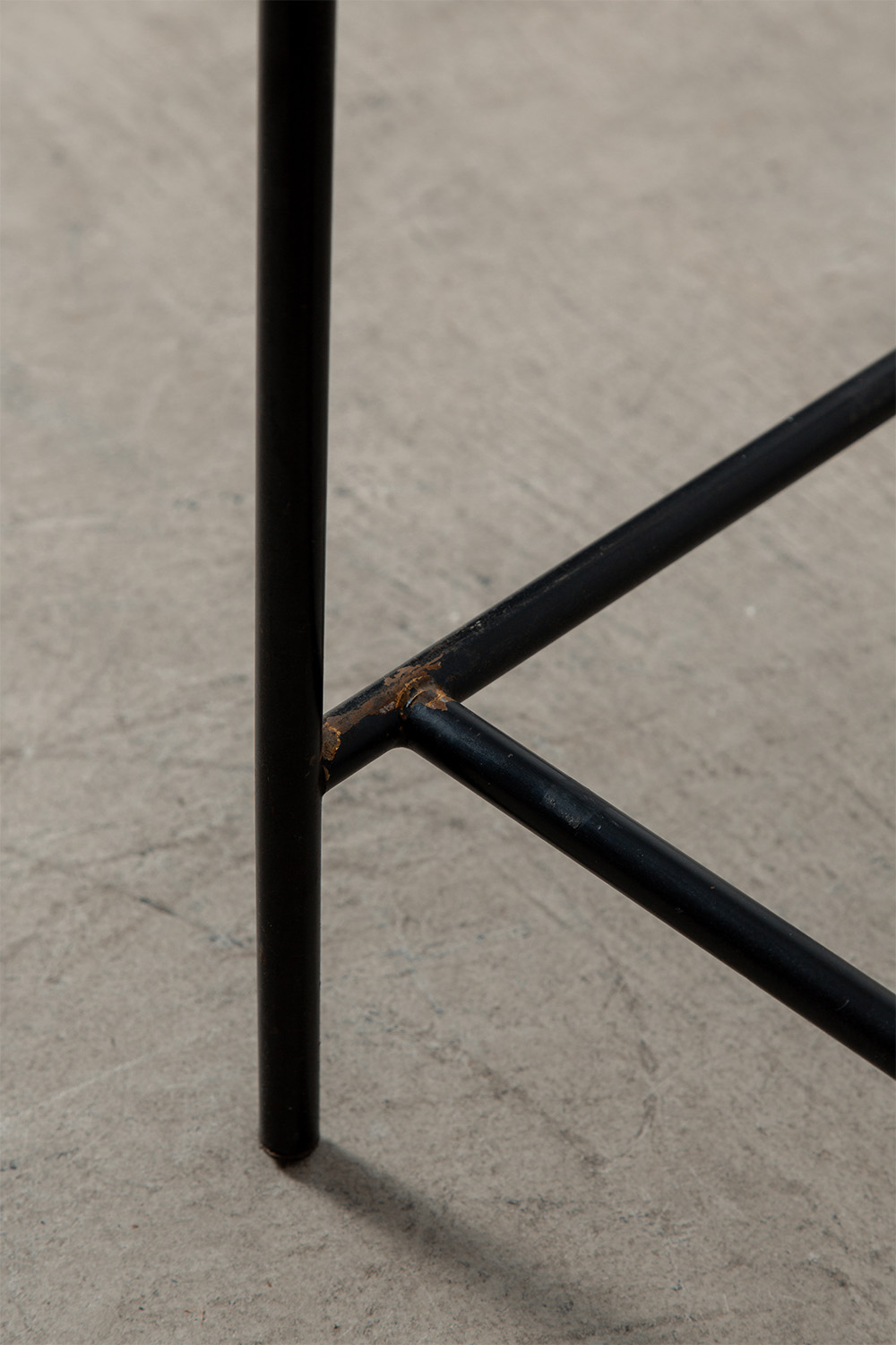 Side Table in Glass , Brass and Steel