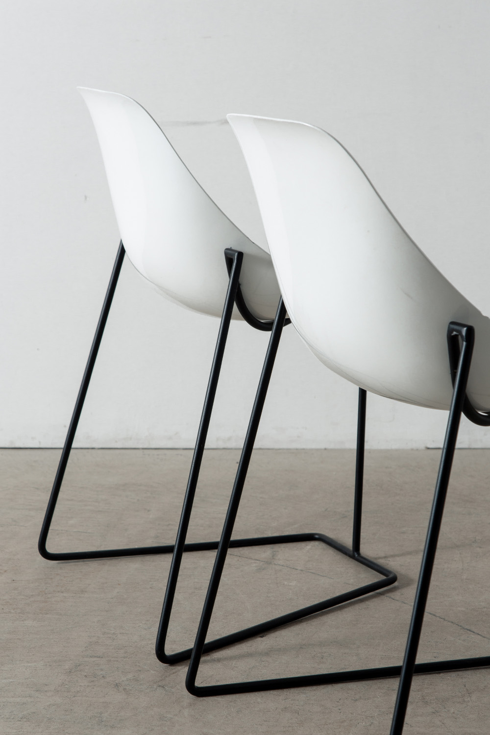 ‘Coccinelle’ Chair by René-Jean Caillette for Steiner in Glass fiber and Steel