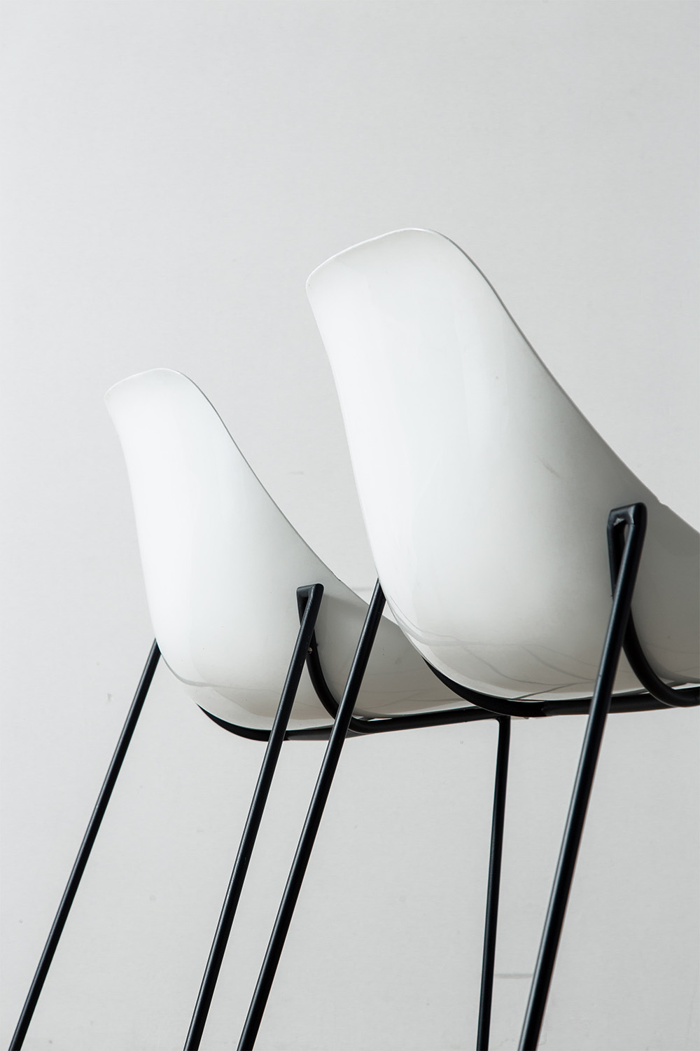 ‘Coccinelle’ Chair by René-Jean Caillette for Steiner in Glass fiber and Steel