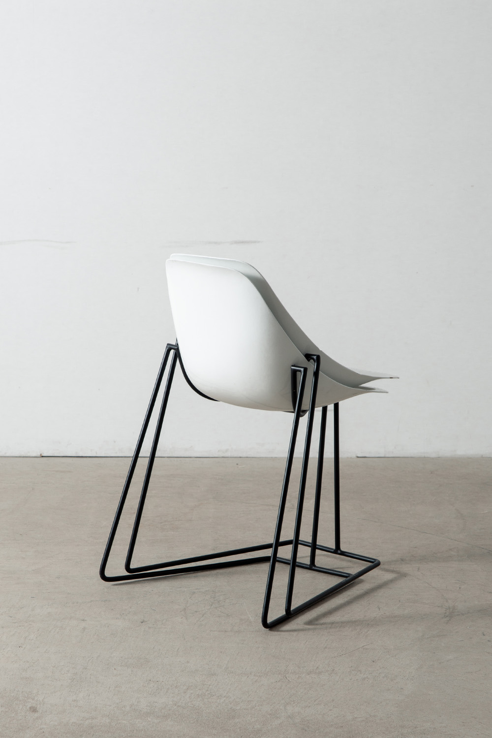 ‘Coccinelle’ Chair by René-Jean Caillette for Steiner in Glass fiber and Steel