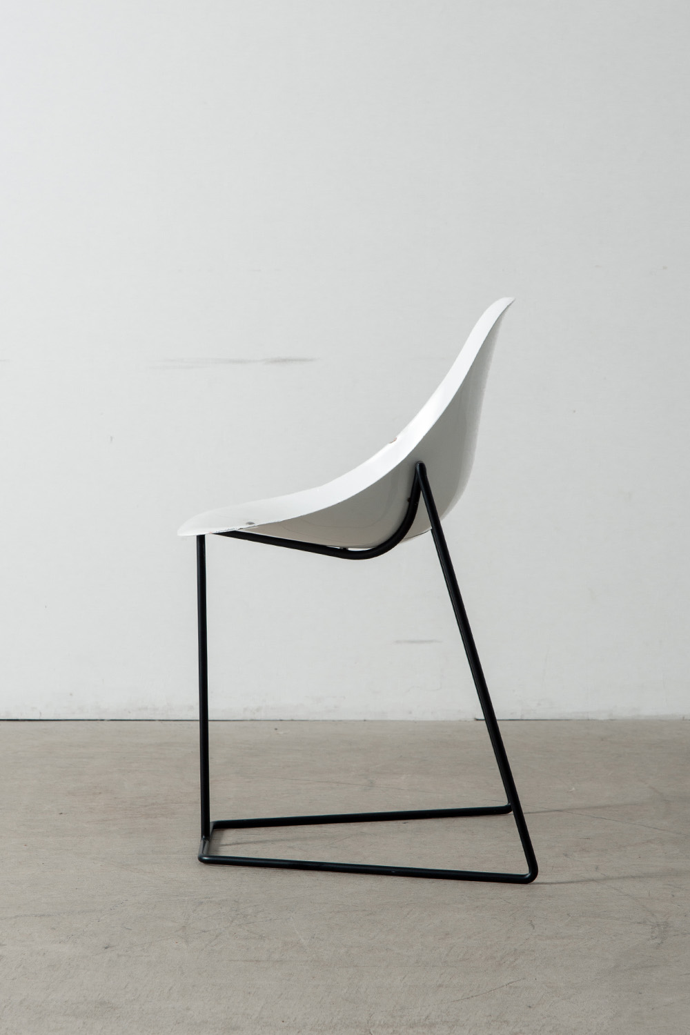 ‘Coccinelle’ Chair by René-Jean Caillette for Steiner in Glass fiber and Steel