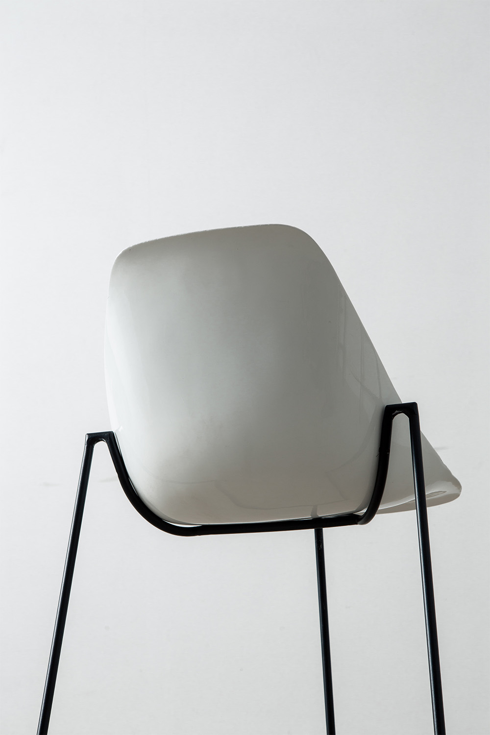 ‘Coccinelle’ Chair by René-Jean Caillette for Steiner in Glass fiber and Steel
