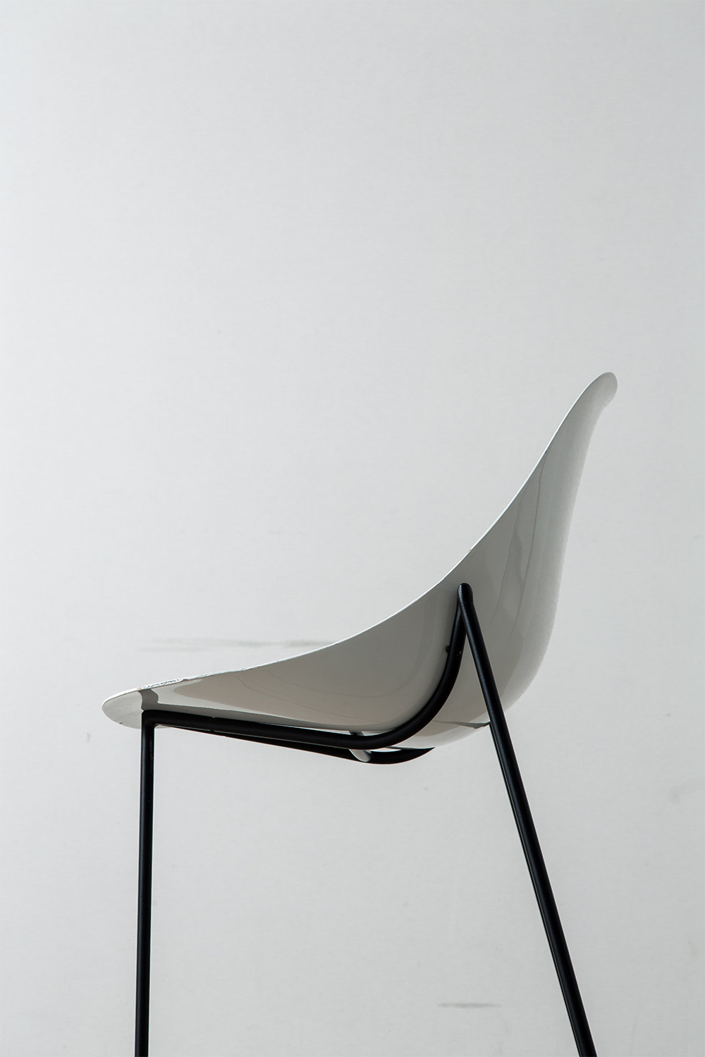 ‘Coccinelle’ Chair by René-Jean Caillette for Steiner in Glass fiber and Steel