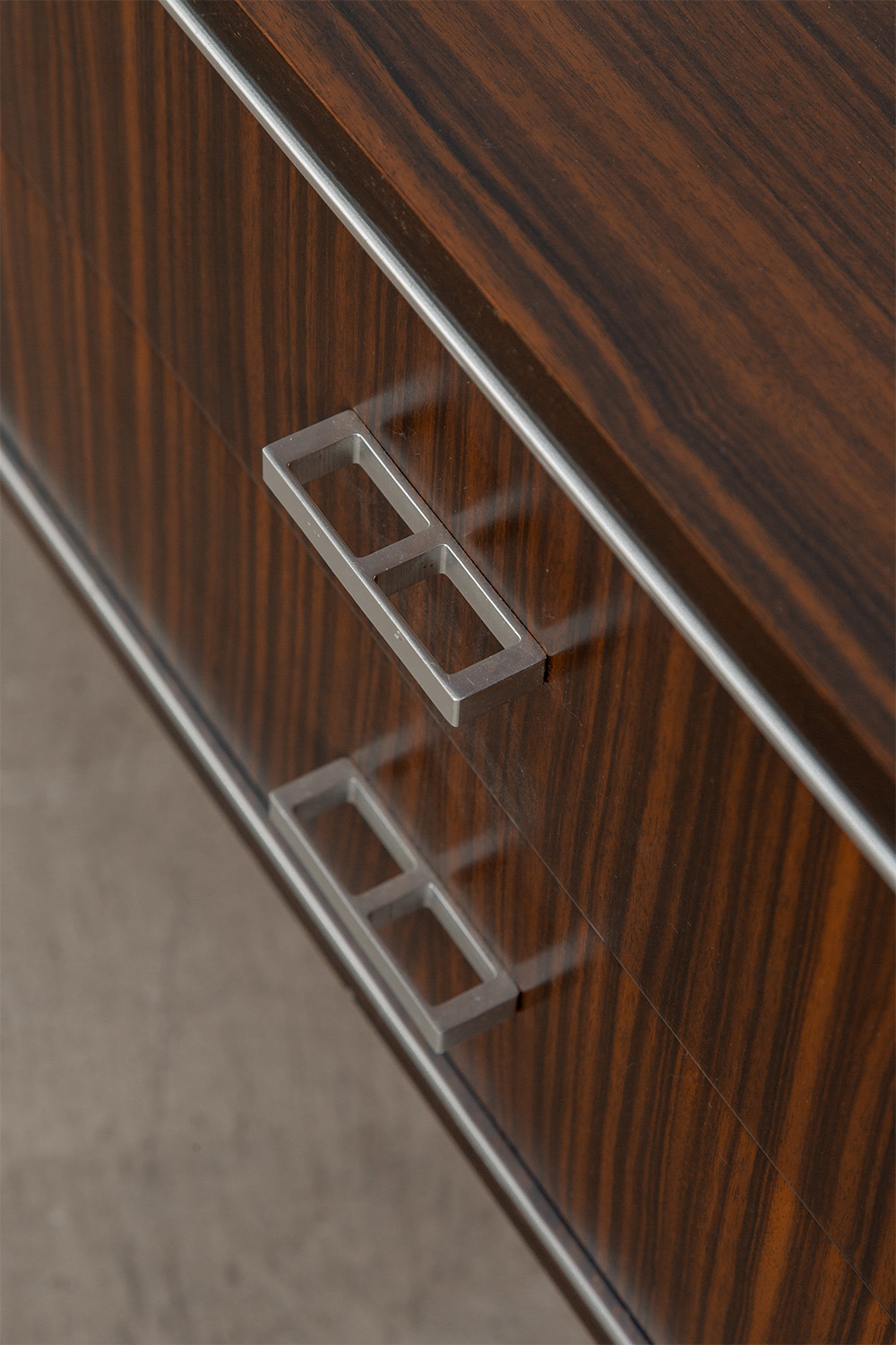 Sideboard in Wood and Aluminum