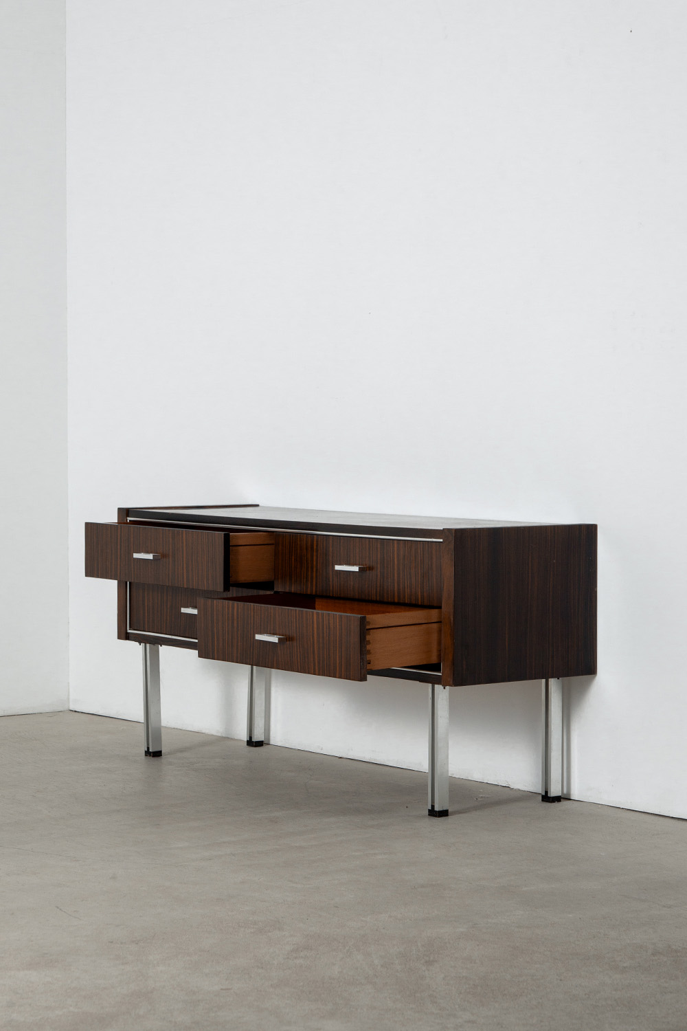 Sideboard in Wood and Aluminum