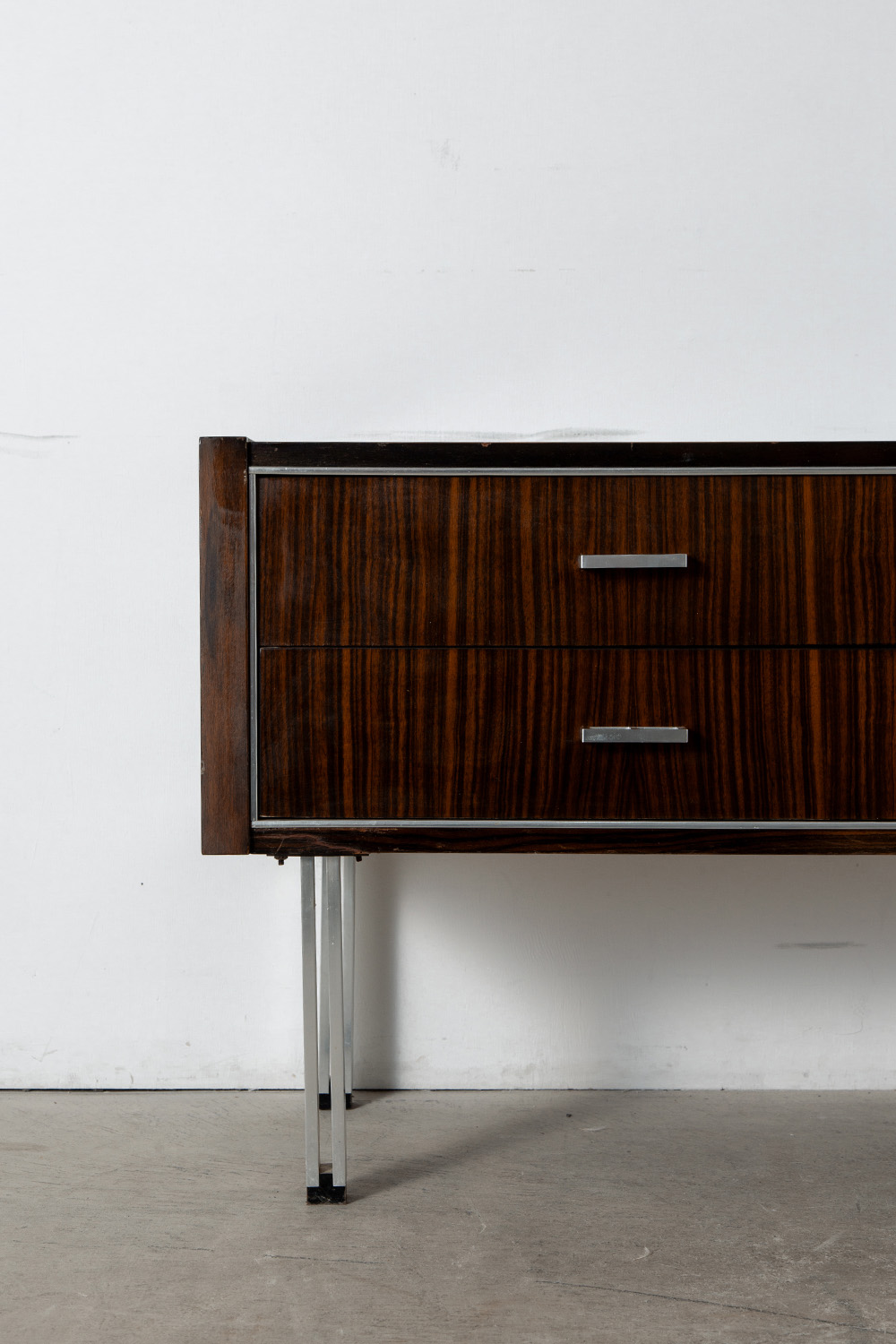 Sideboard in Wood and Aluminum