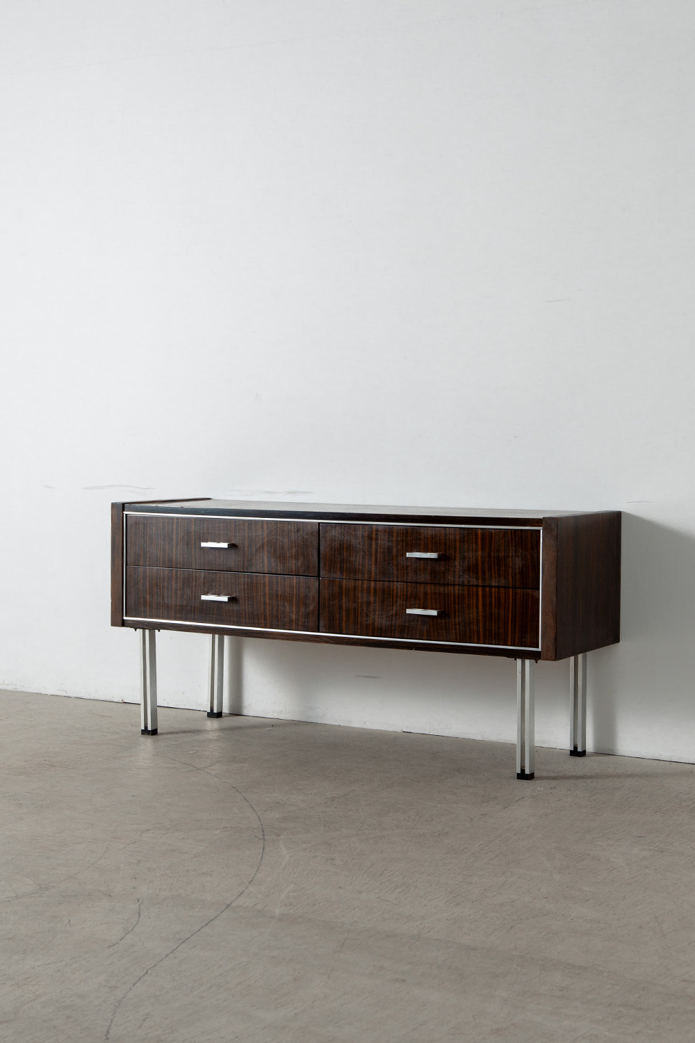 Sideboard in Wood and Aluminum