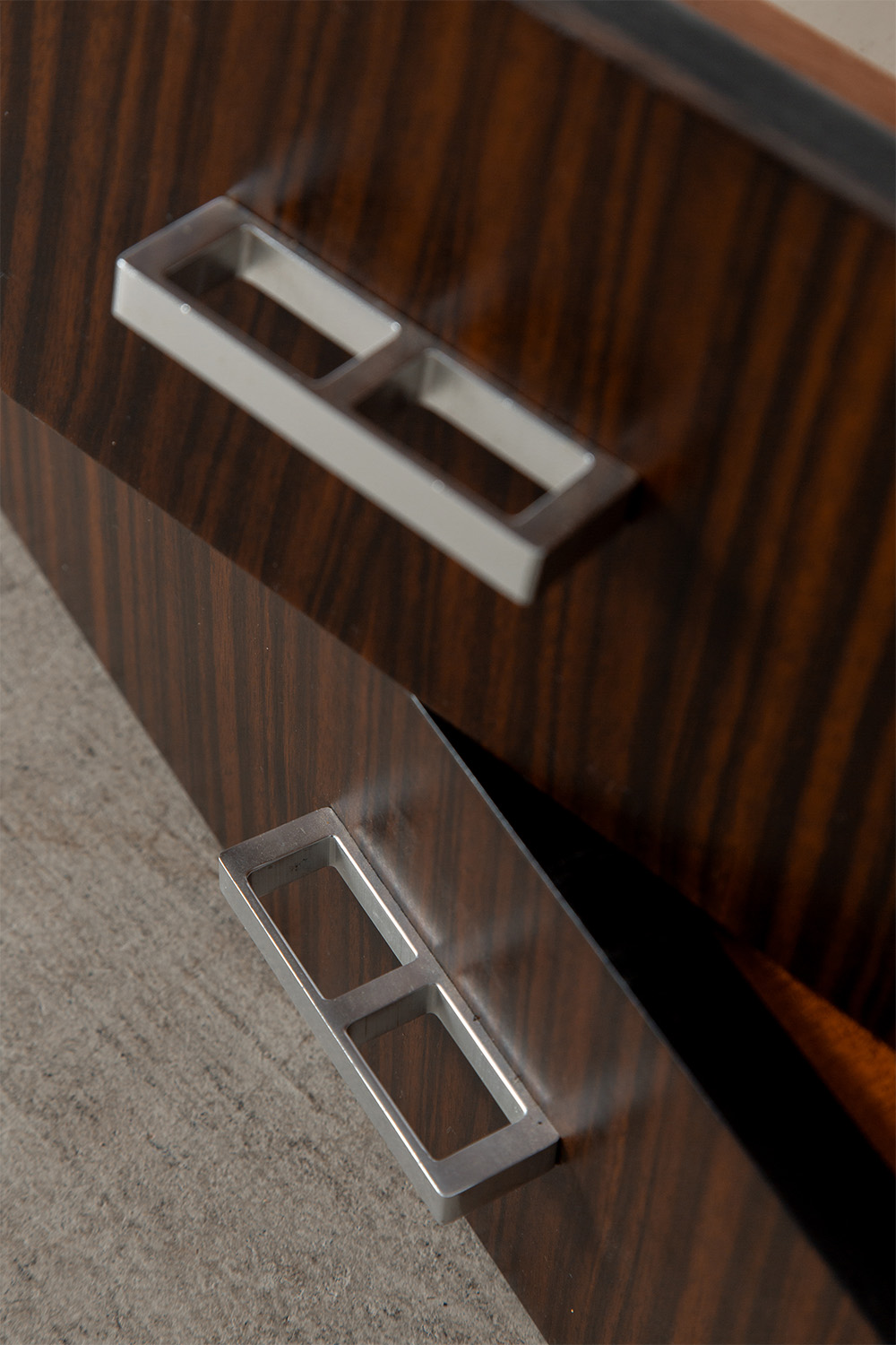 Sideboard in Wood and Aluminum