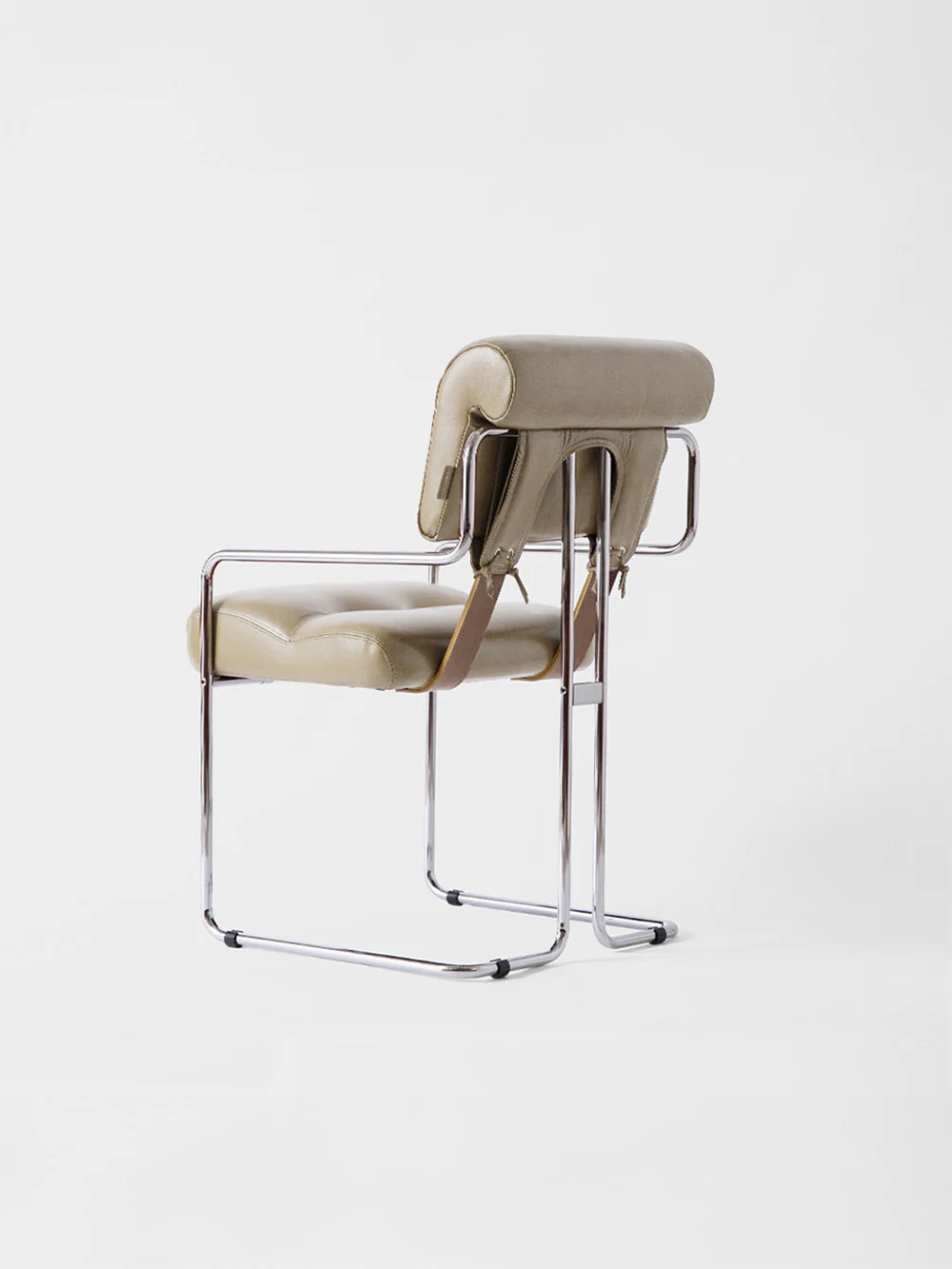 TUCROMA Chair by Guido Faleschini for 4 MARIANI in Camel Brown PX CEDRO