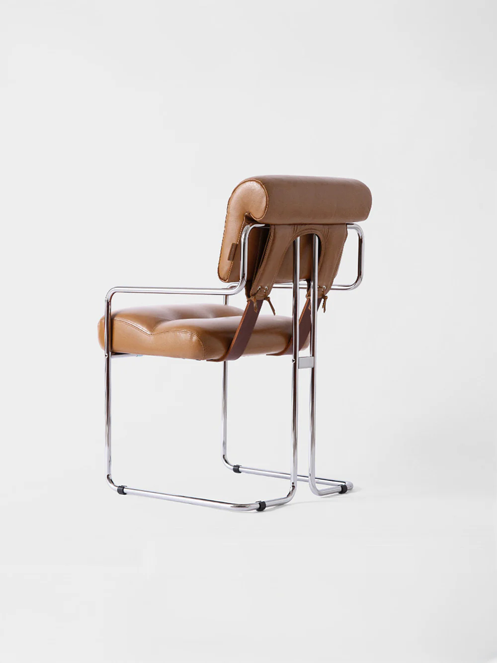 TUCROMA Chair by Guido Faleschini for 4 MARIANI in Camel Brown PX EUCALIPTO