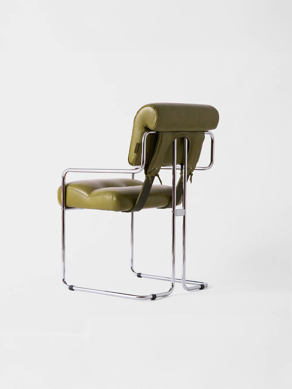 TUCROMA Chair by Guido Faleschini for 4 MARIANI in Camel Brown PX SALICE