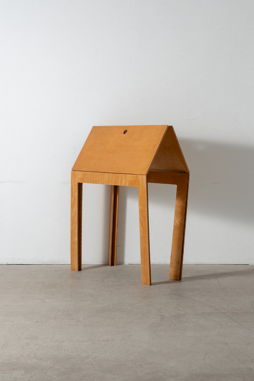 ‘Last Minute’ Folding Table by Hauke Murken for Nils Holger Moormann in Plywood