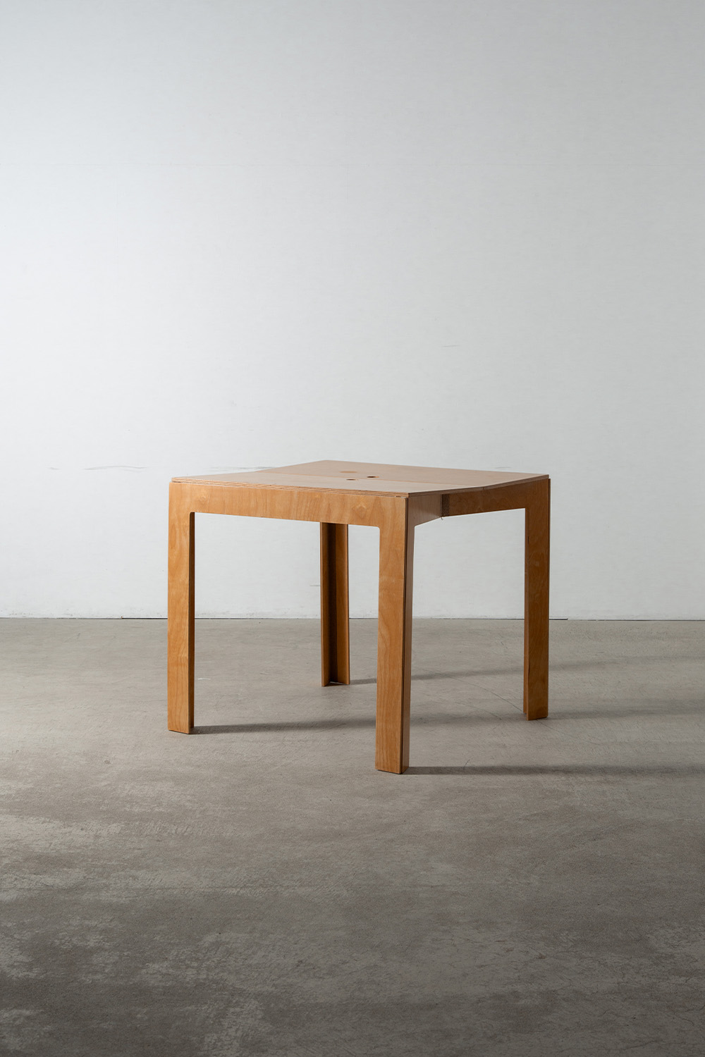 ‘Last Minute’ Folding Table by Hauke Murken for Nils Holger Moormann in Plywood
