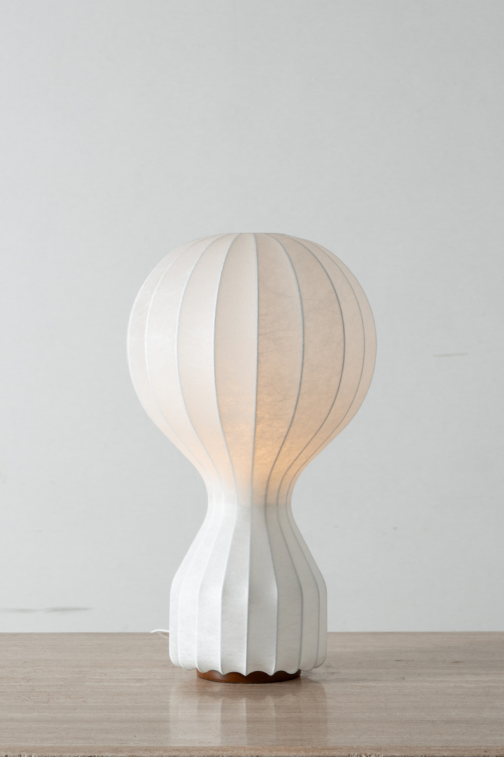 GATTO Table Lamp by Achille & Pier Giacomo Castiglioni for FLOS in in Steel and Cocoon