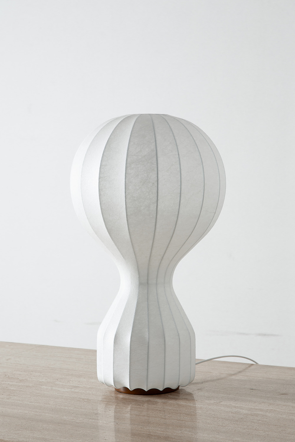 GATTO Table Lamp by Achille & Pier Giacomo Castiglioni for FLOS in in Steel and Cocoon