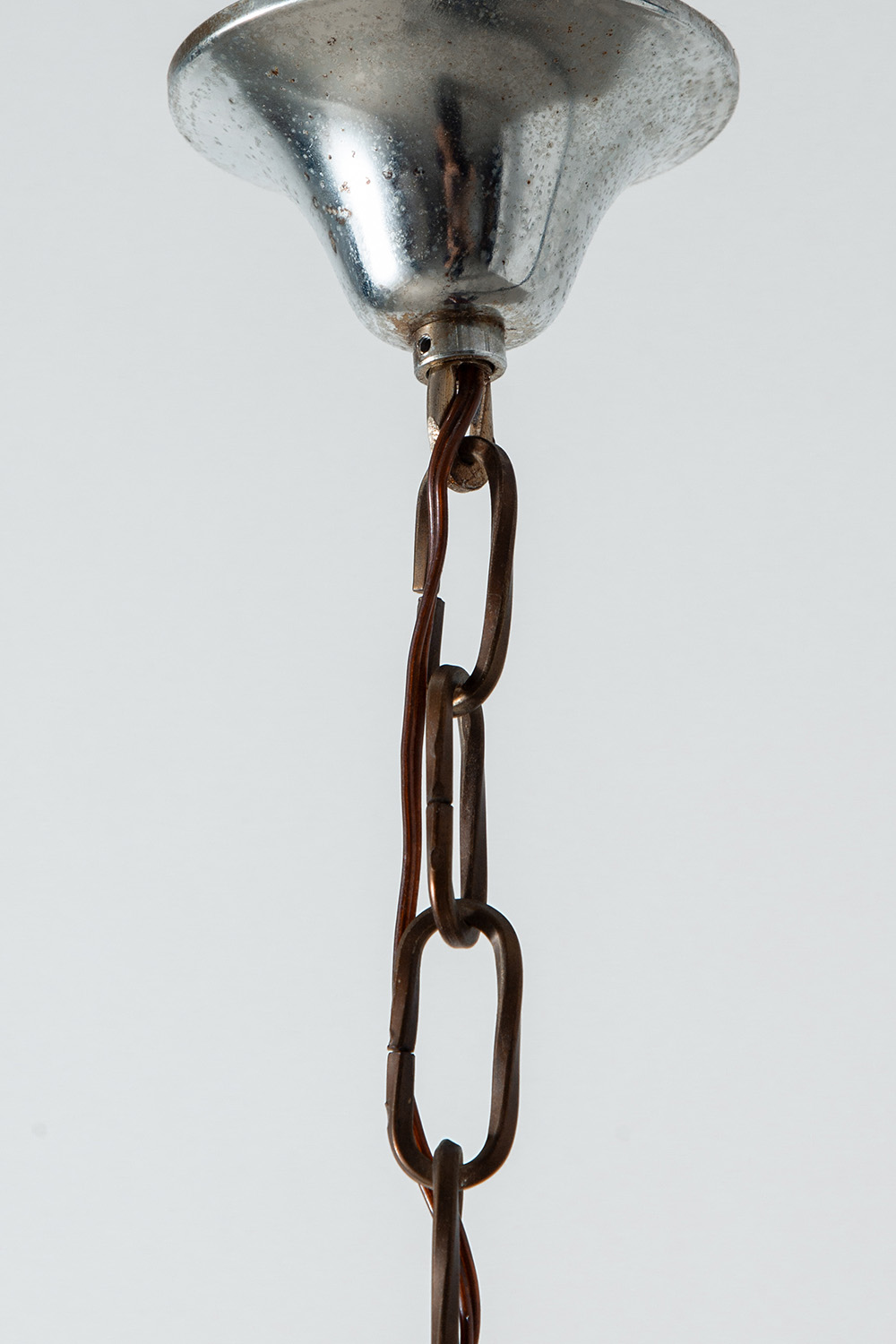 Pendant Lamp in Glass and Metal